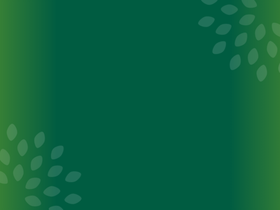 dark green background with subtle leaves on the side